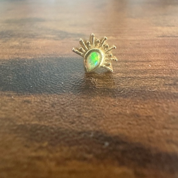 Body Vision Los Angeles Jewelry - BVLA Borderline - Yellow Gold and Opal